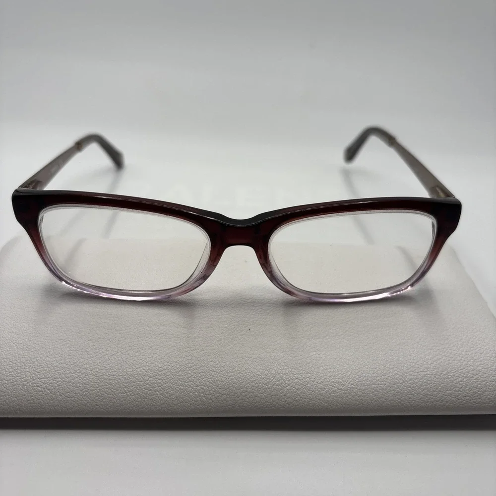 Fossil Eyeglasses Sammy AGJ Brown Violet Frames (51-16-135) w/case